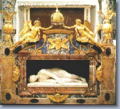 Stefano Maderna: Marmorfigur, 1599/1600, in der Kirche S. Cecilia in Trastevere